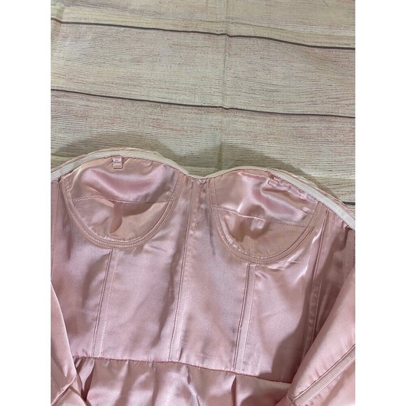 Erin Featherstone Women's Watercolor Pink Rose Watercolor Chiffon Dress - 4 - Picture 13 of 14